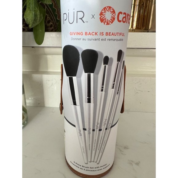 PÜR x CARE 5-Piece Brush Set with Holder - Picture 3 of 6